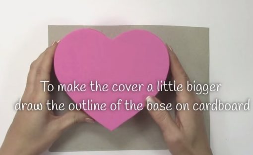 Cách làm hộp quà trái tim - Bước 6