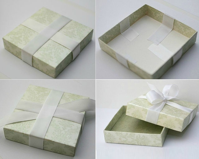 Cách làm hộp quà hình chữ nhật bằng bìa cứng đẹp - Thành phẩm