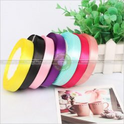Ruy băng lụa trơn 1cm