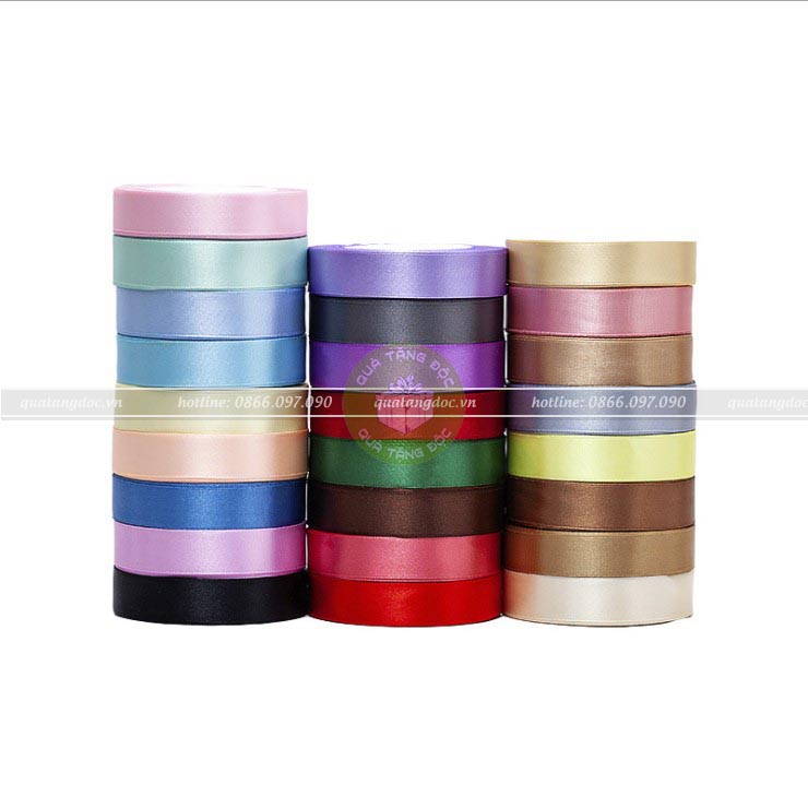 Ruy băng lụa trơn 2cm