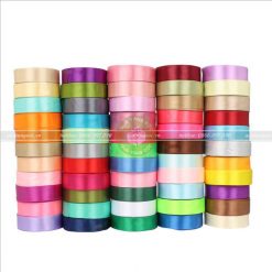 Ruy băng lụa 1cm, 2cm, 3cm màu trơn