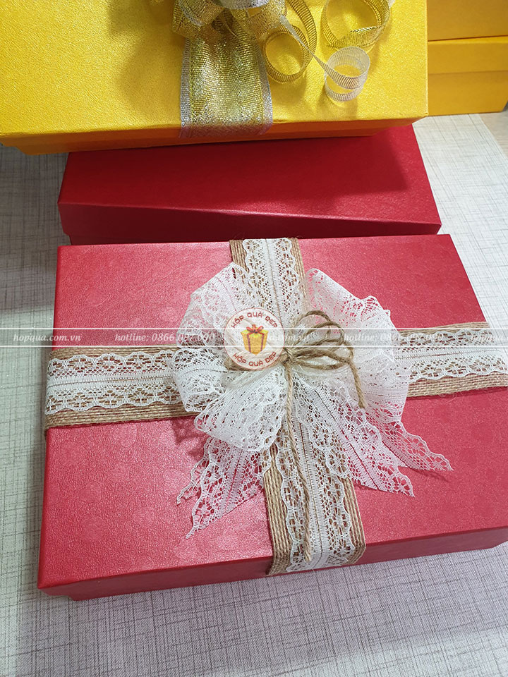 Hộp quà tặng đẹp HQ01 - Kích thước 23x13x7