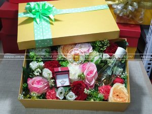 Hộp quà hoa hồng HQ16 – Kích thước 30x20x10