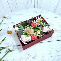 Hộp quà hoa hồng, hộp quà valentine HQ18 – Kích thước 23x17x7