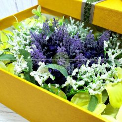 Hộp quà valentine xếp hoa trái tim HQ15 - Kích thước 23x17x7