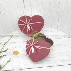 Hộp quà trái tim 3 kích cỡ 16, 19, 22cm - HQ38