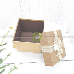 Hộp quà hình vuông cao cỡ lớn kích thước 14,17,19cm - HQ35