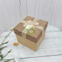 Hộp quà hình vuông cao cỡ lớn kích thước 14,17,19cm - HQ35