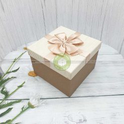 Hộp quà hình vuông size lớn 3 loại kích thước 16, 19, 21cm - HQ34