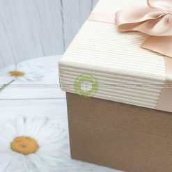Hộp quà hình vuông size lớn 3 loại kích thước 16, 19, 21cm - HQ34