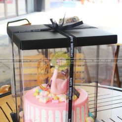 Ruy băng Happy Birthday voan pha lụa 2,5cm - RB32