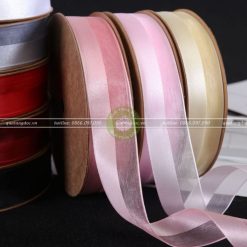 Ruy băng voan pha lụa 2,5cm