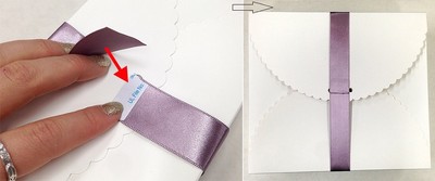 Hướng dẫn thắt nơ ruy băng lụa – Bước 1