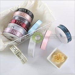 Ruy băng lụa 2,5cm chữ Miss you - RB35