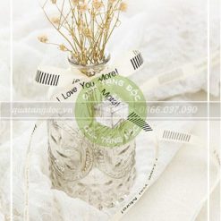 Ruy băng chữ 1cm I love you more - RB34