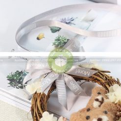 Ruy băng chữ 1cm I love you more - RB34