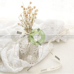 Ruy băng chữ 1cm I love you more - RB34