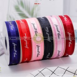 Ruy băng lụa voan 2,5cm Forever Love - RB33