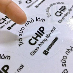 Decal trong – Trà sữa Chip