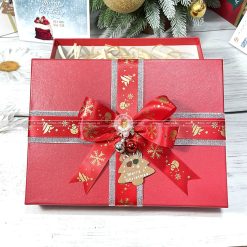 Hộp quà giáng sinh, trang trí noel HQGS1