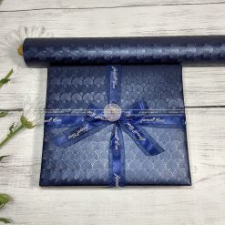 Giấy gói quà vân sò nổi cao cấp màu xanh tím - CC26