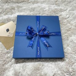 Set quà tặng Sổ da và Bút - Xanh dương Nơ 1 (SQ-SB-XD1)