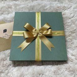 Set quà tặng Sổ da và Bút - Xanh ngọc Nơ 2 (SQ-SB-XN2)